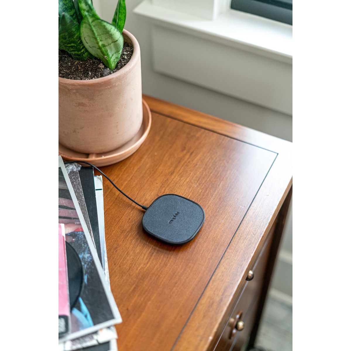 Mophie 15W trådløs ladeplate (sort)