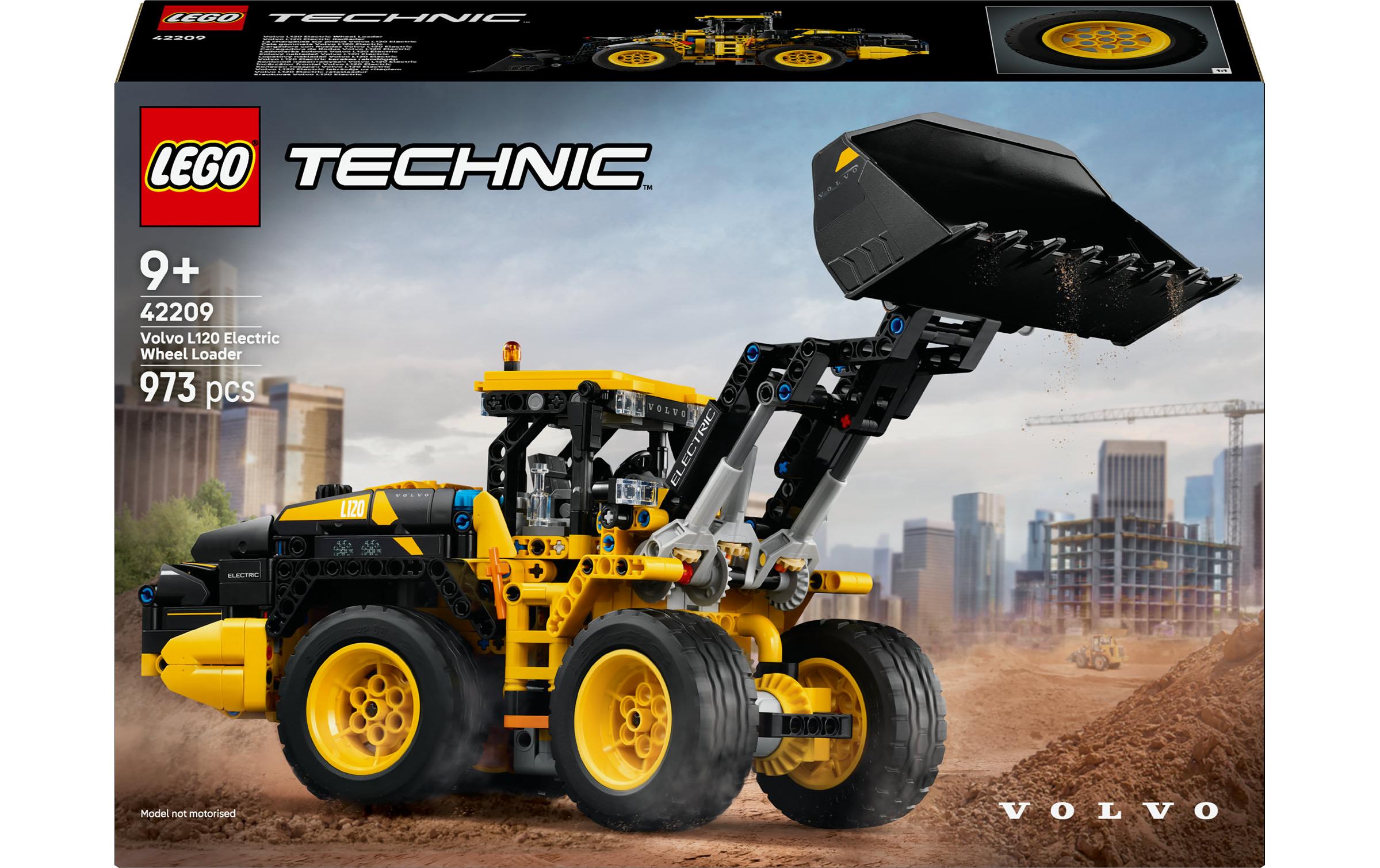 Technic Volvo L120 Electric Radlader 42209Spielzeugbaumaschine mit vielen Funktionen