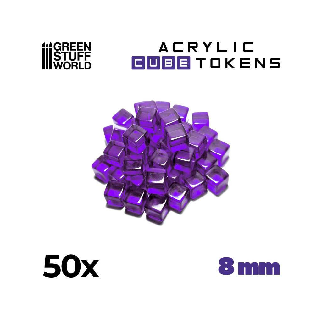 Set de 50 Cubes Transparents 8mm