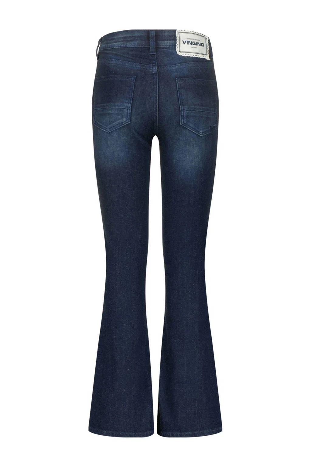 Vingino high waist flared jeans dark blue denim