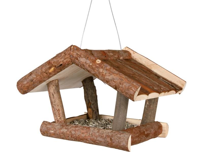 Trixie Futterspender Natura, 32 x 23 x 20 cm Vogelfutterhaus zum Aufhängen
