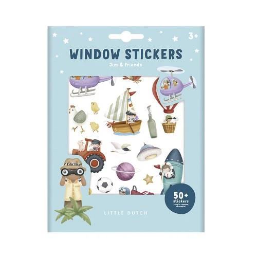 Raamstickers Jim & Friends kopen? - Little Dutch