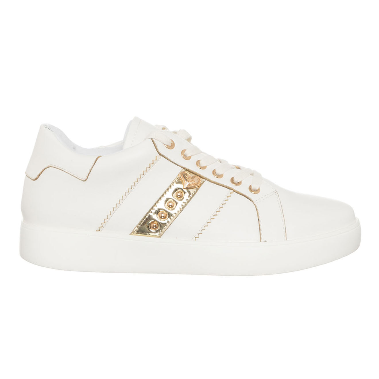 Tua By Braccialini Sneakers en Cuir Cali blanc/doré