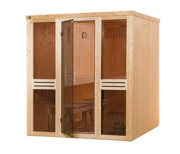 Weka Sauna Kaarina mit Glastür
