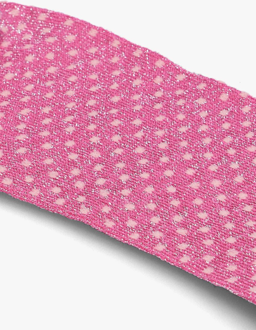 BECKSONDERGAARD roze becksondergaard sokken ditsy glitter sock