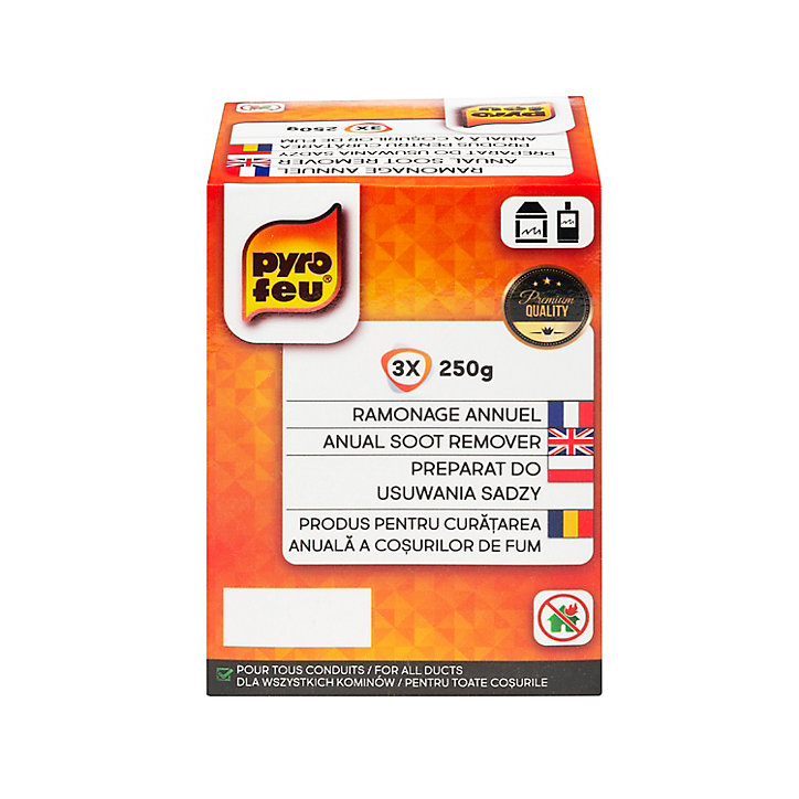Poudre de ramonage annuel Pyrofeu 3 x 125 gr