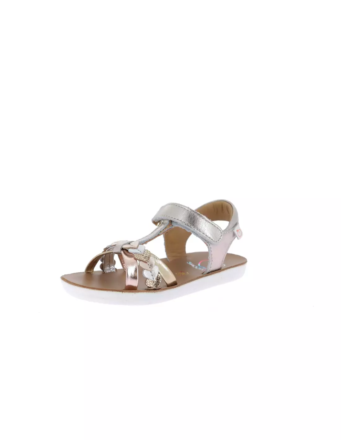 SHOO POM GOA TRESSE LOVE - Sandales & nu-pieds PLATINEMETAL