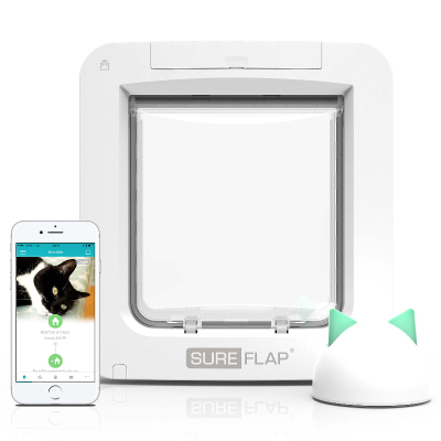SureFlap Mikrochip Katzentüre Connect XXL weiss 17.8x17cm