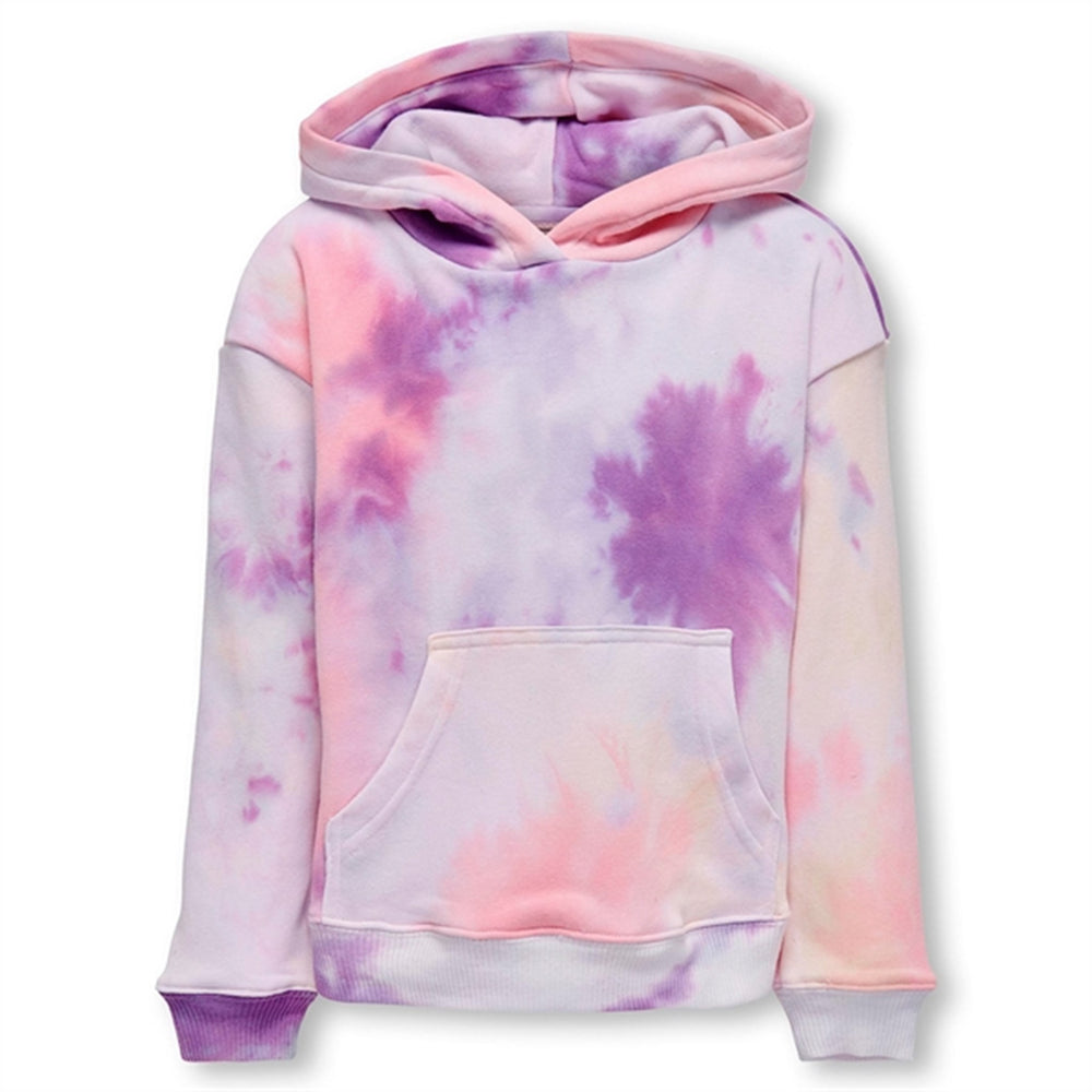 Purple Rose Neverlife Tie Dye Hoodie