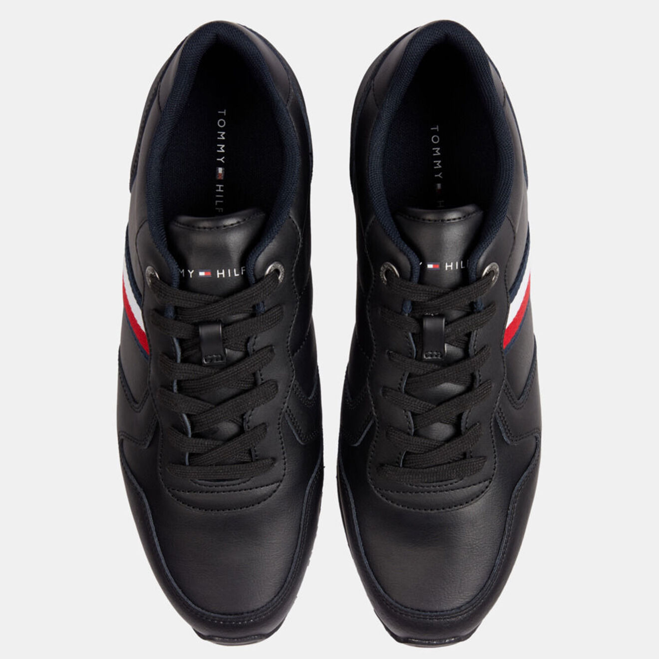 Tommy Hilfiger Baskets running en Cuir Iconic noires