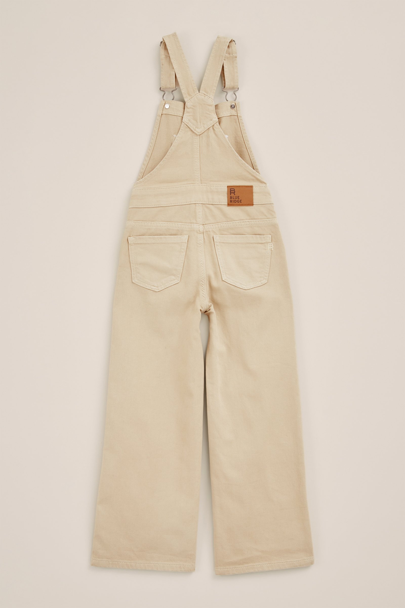 Meisjes relaxed fit tuinbroek Blue Ridge Beige