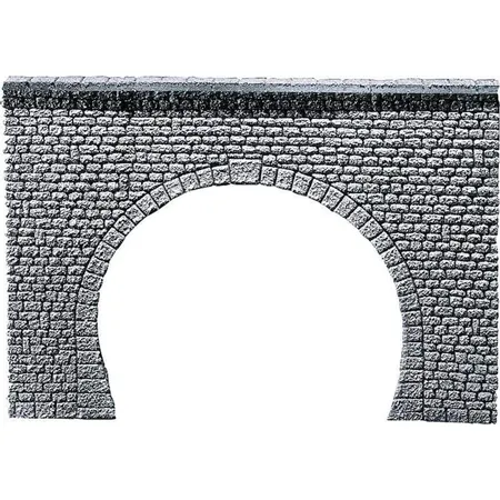 FALLER - Dekorplatte Tunnelportal Profi, Naturstein Quader