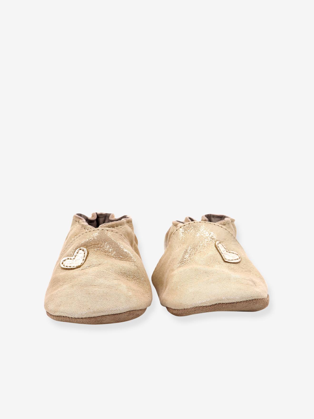 ROBEEZ© Mini Love Sapatinhos de Bebê Flexíveis em Couro 874682-10 Dourado