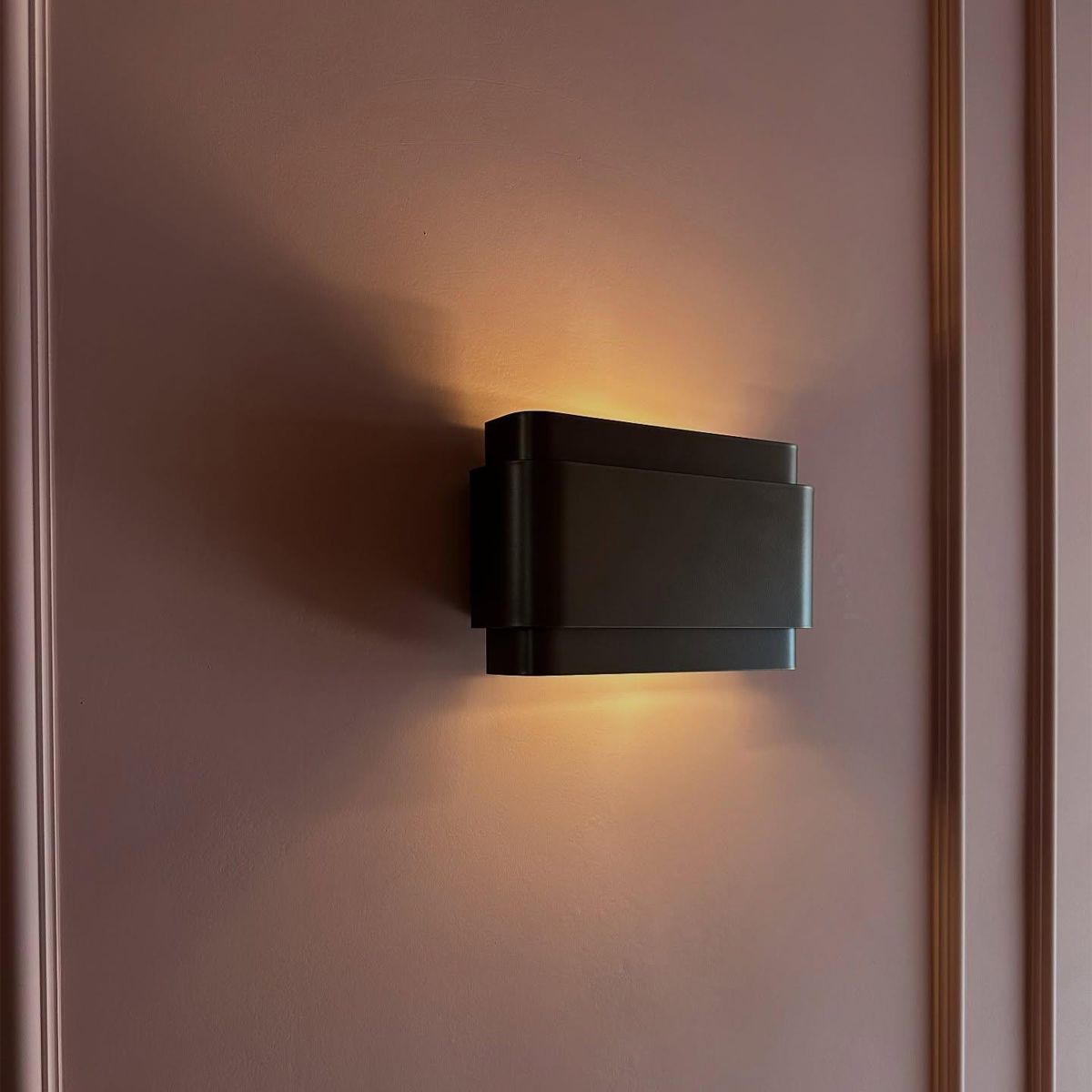 Industriële wandlamp donkerbrons 2-lichts - Coen