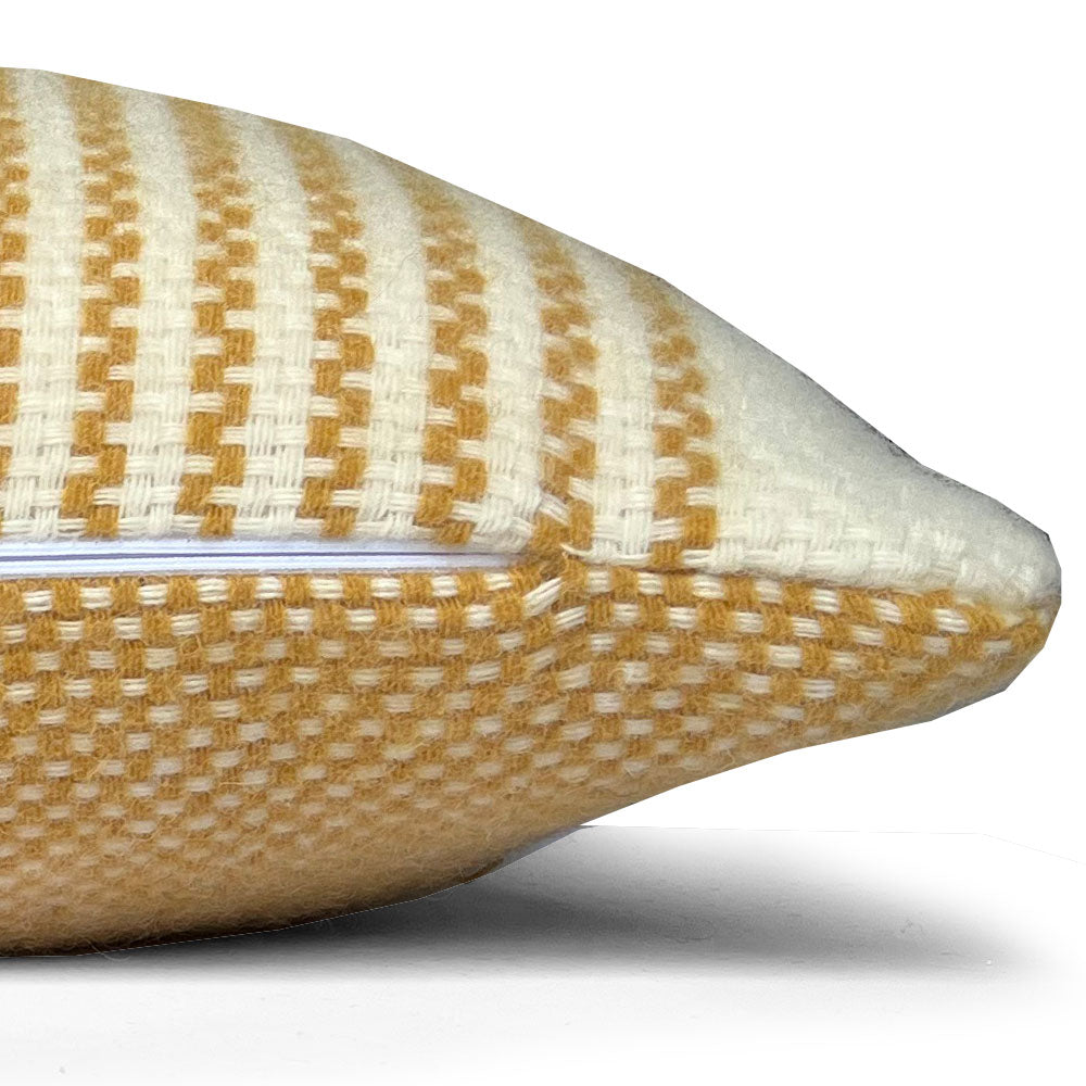 Malagoon Festivity Wool Sierkussen 60 x 35 - Yellow