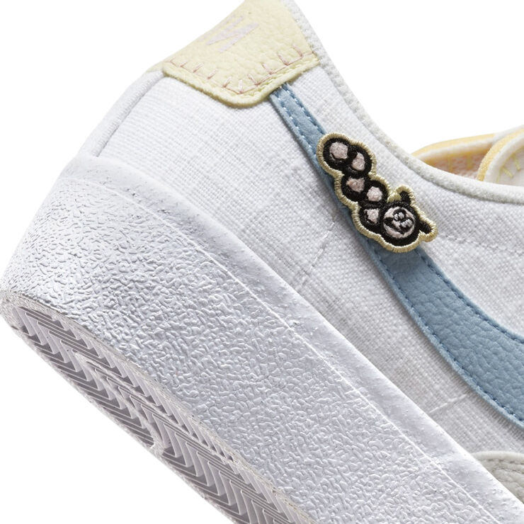 Nike blazer low platform White/boarder blue-pink oxford
