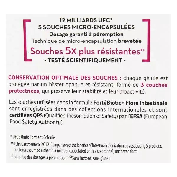 Forté Pharma Fortébiotic+ Flora Intestinal 30 cápsulas