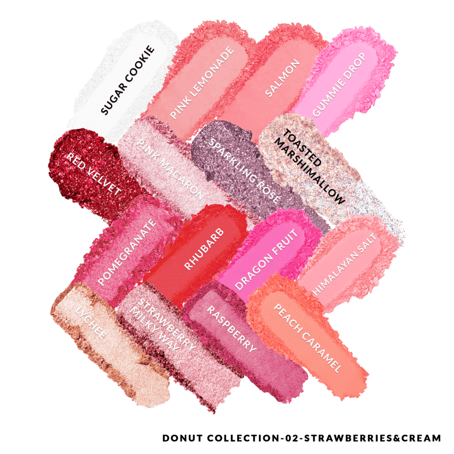 KimChi Chic Donut Collection Eyeshadow Palette Strawberries & Cream 12,8g