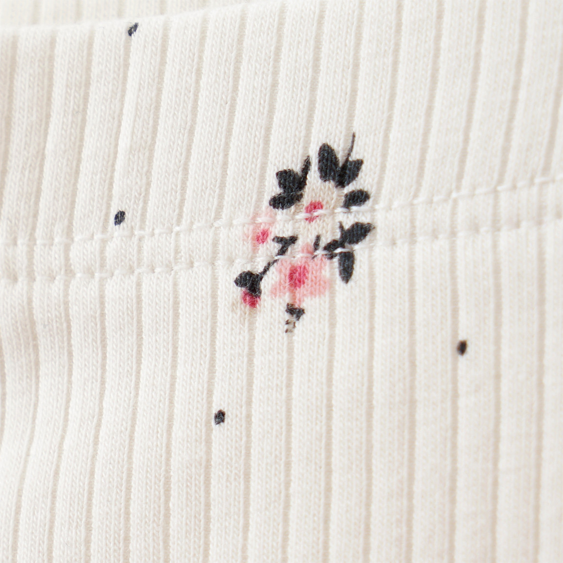 Topomini Baby Leggings mit Ripp-Struktur cremeweiss
