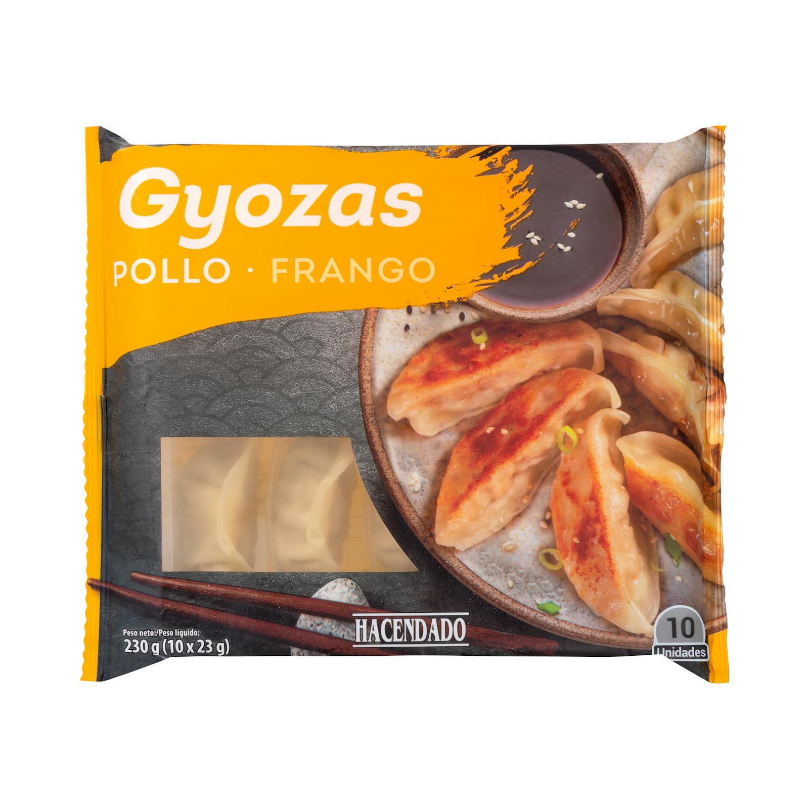Gyozas surgelés au poulet et légumes Hacendado