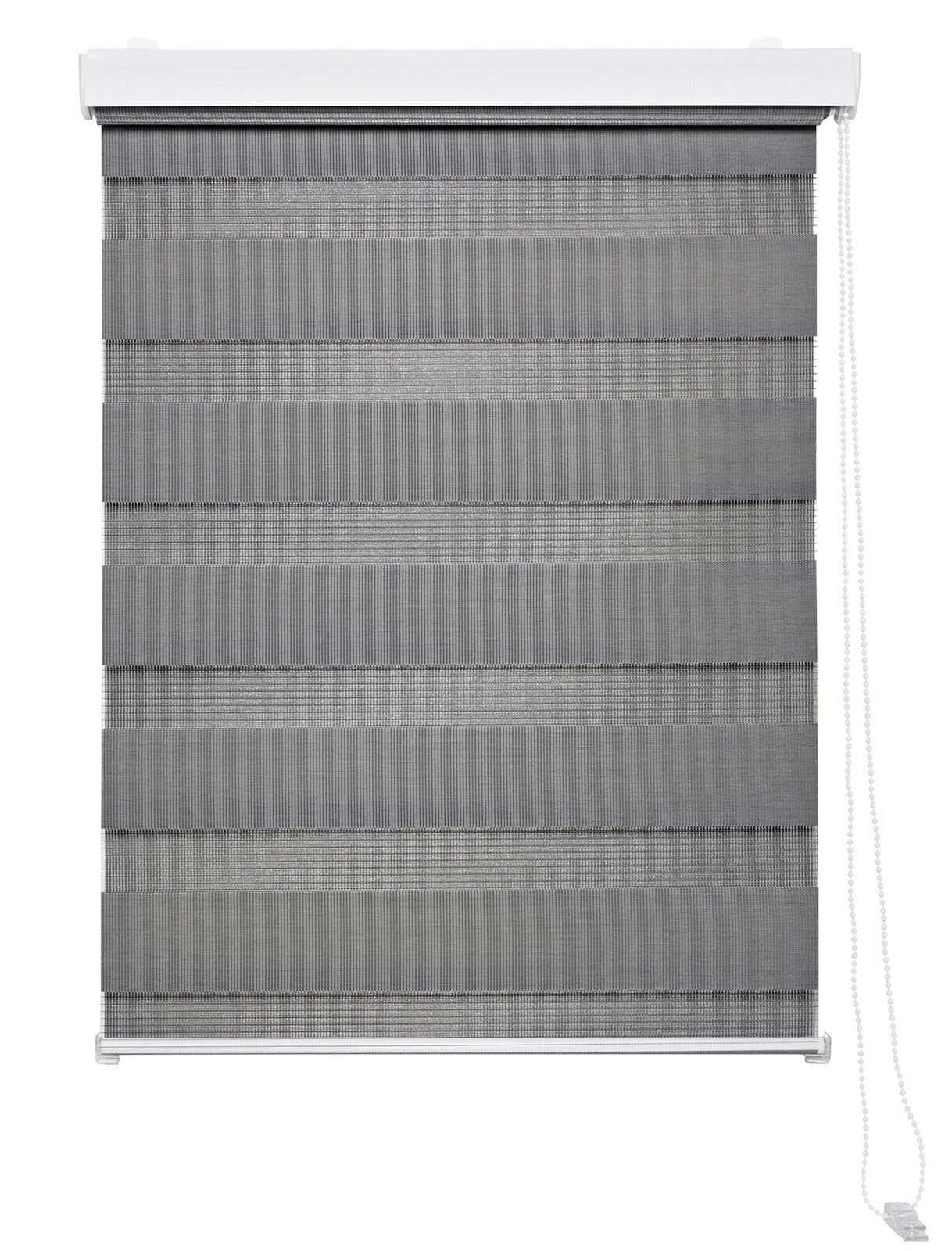Doppelrollo mit Blende CASE 100 x 160 cm grau