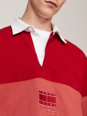 Camisa de rugby tonalmente texturizada