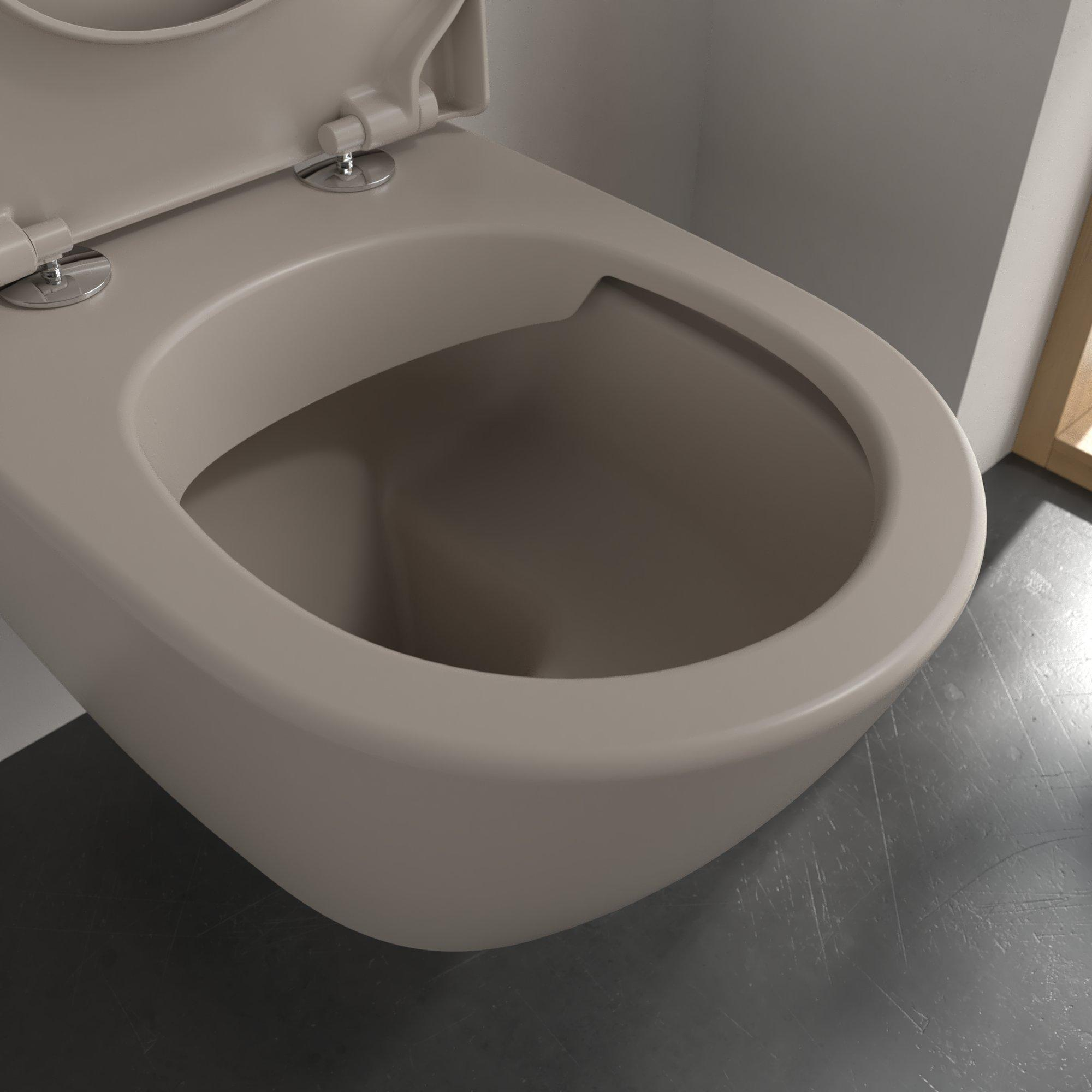 Villeroy & Boch Subway 2.0 randloos toilet CeramicPlus taupe