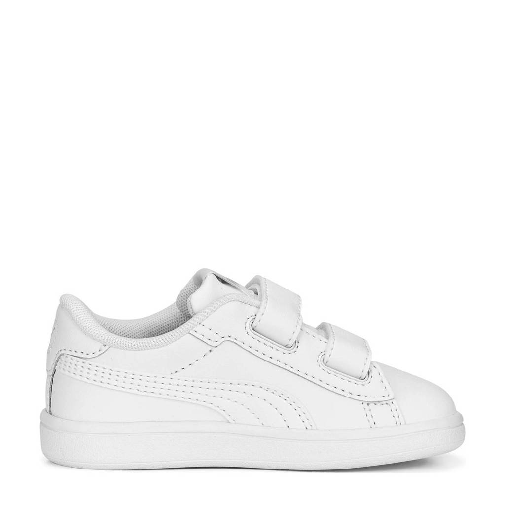 Puma Puma Smash 3.0 L V Inf 3.0 L V leren sneakers wit/lichtgrijs