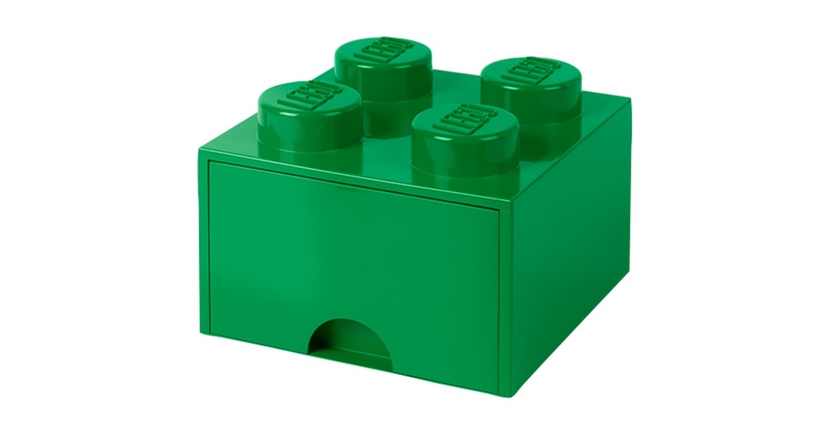 Room CopenhagenLEGO Brick Drawer 4 Groen opbergdoos  (Groen)