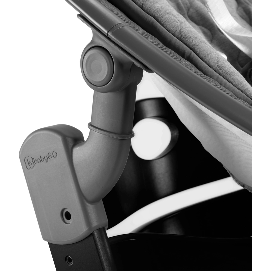 babyGO Hochhstuhl-Set Newborn Family Black  Grey