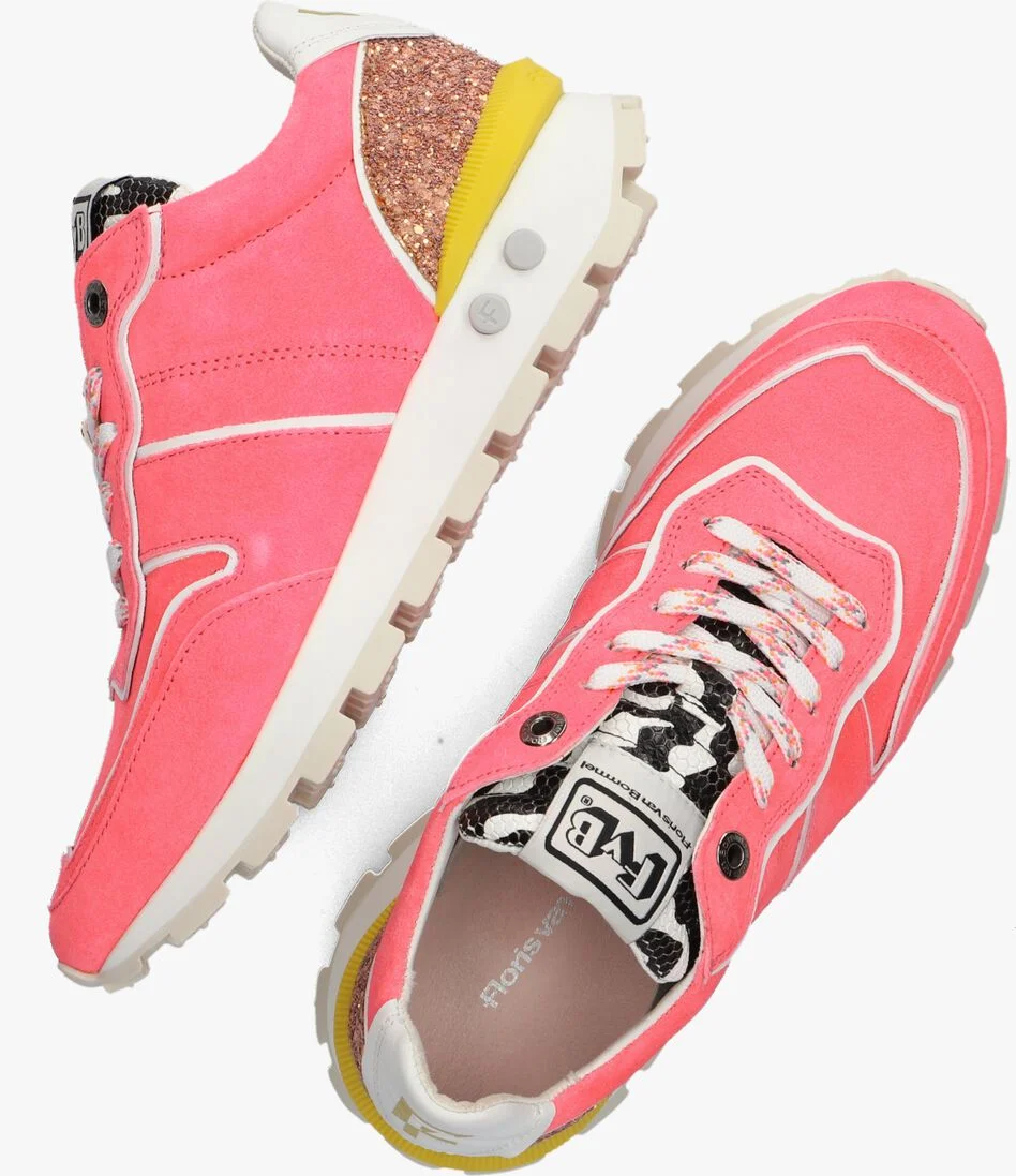 FLORIS VAN BOMMEL roze floris van bommel lage sneakers sfw-10115