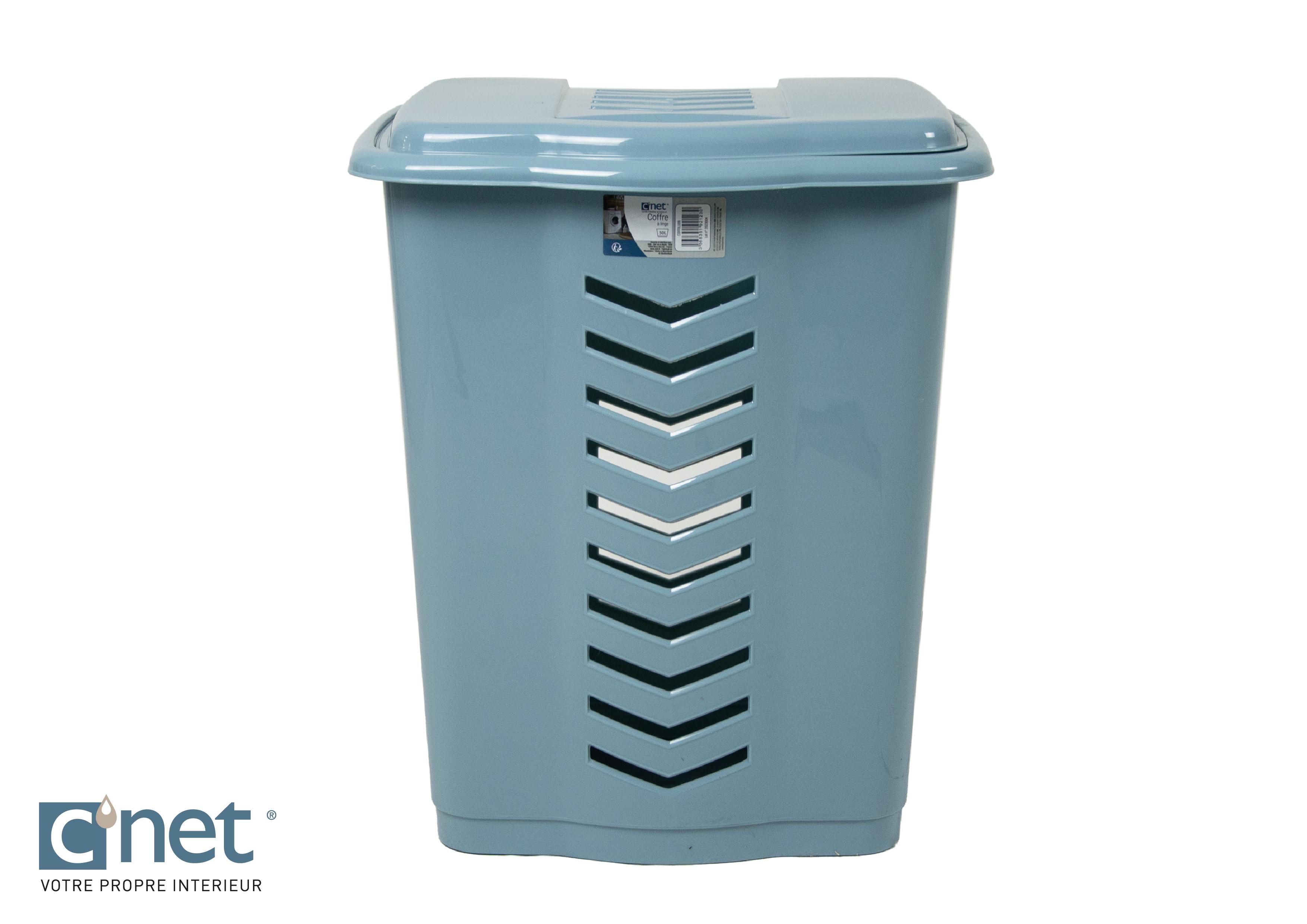 COFFRE A LINGE 50L BLEU