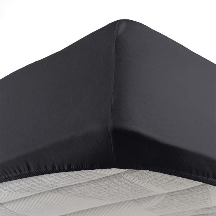 DRAP HOUSSE 2 PERSONNES 160X200CM JERSEY UNI