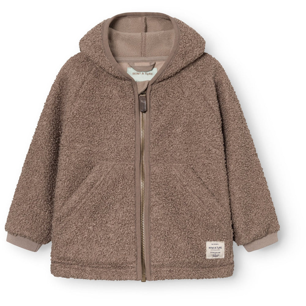 Køb Mini A ture Grey Brown Matliff Teddyfleece Jakke. GRS