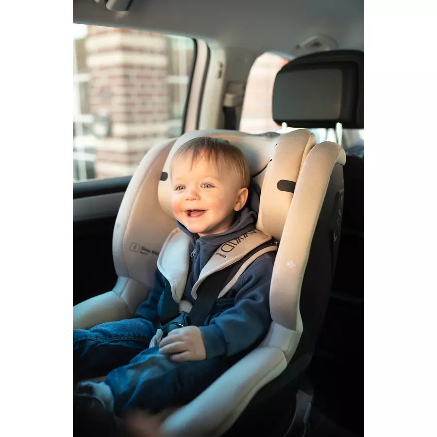 AXKID Kindersitz Spinkid i-Size Brick Melange