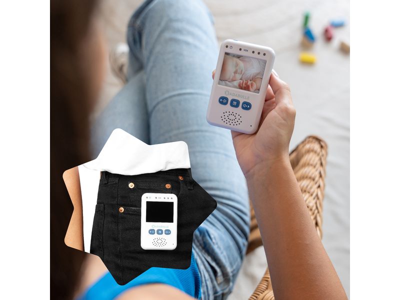 Badabulle Babyphone mit Kamera Video-Babyphone mit Farbdisplay und 250 m Reichweite