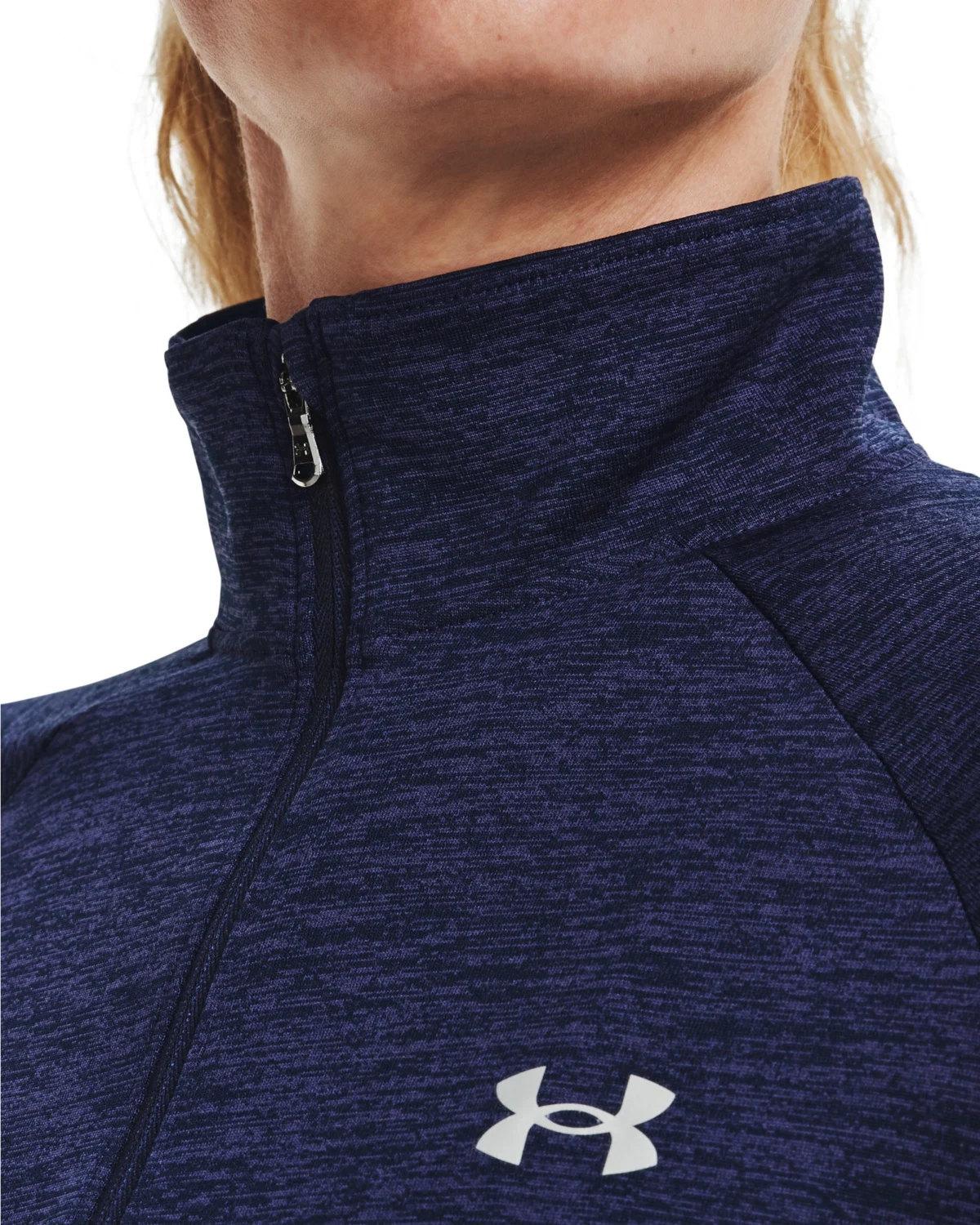 UA Tech 1\2 Zip Twist Midnight Navy