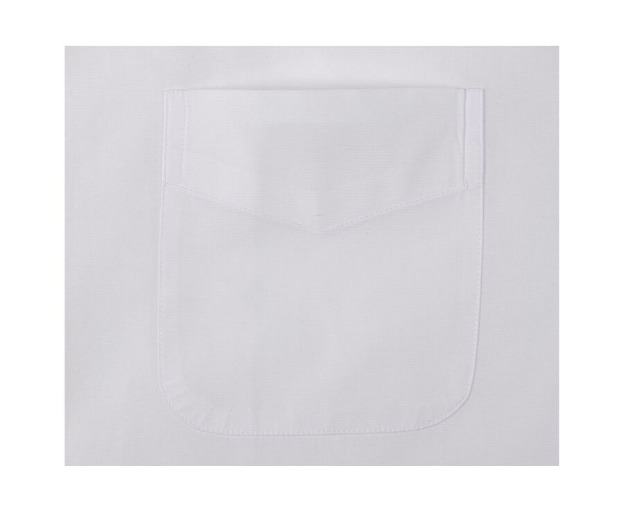 Chemise blanche en coton - Poche poitrine - ALBERT MC