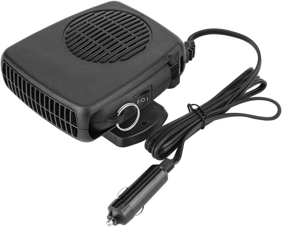 Chauffage de Voiture Portable 2 en 1 12V 150W noir Vendos85