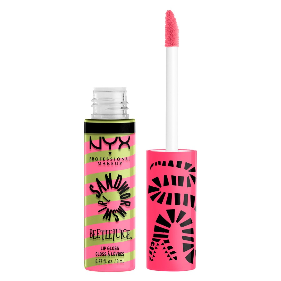 NYX PROFESSIONAL MAKEUP Beetlejuice Sandworm Swirl Butter Gloss 01 Pink lip gloss 8ml