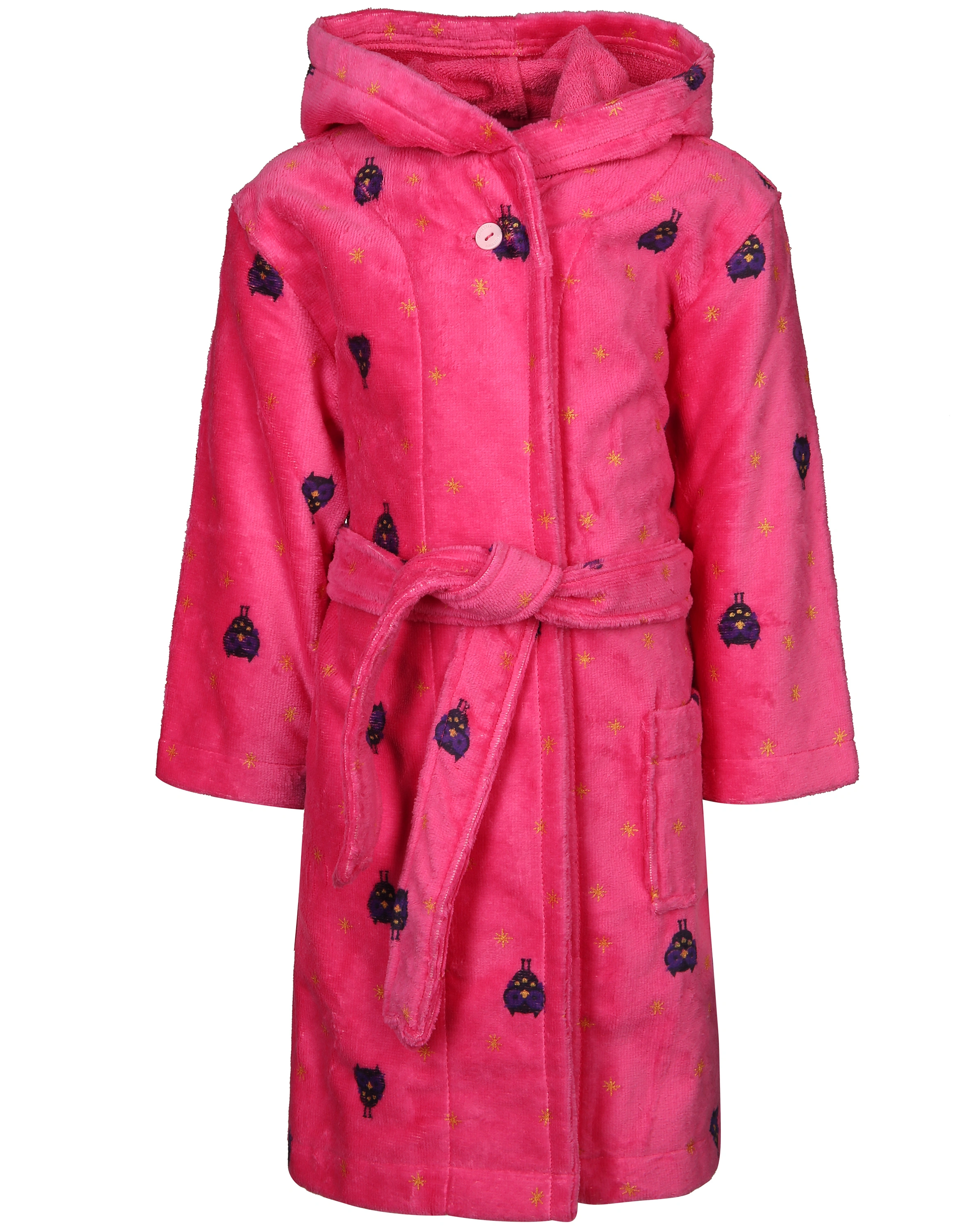 Frottee-Bademantel ZOE STERNE AOP in pink