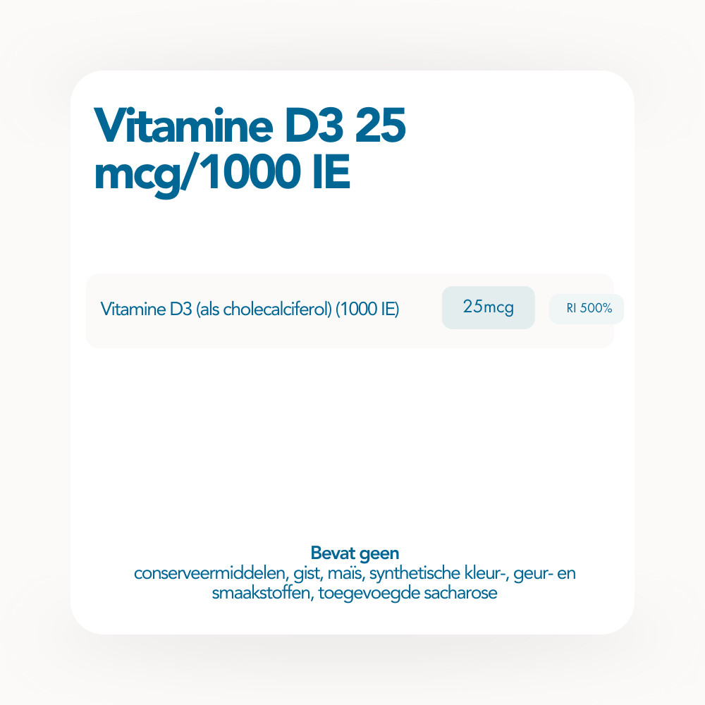 Bonusan Vitamine D3 25 mcg/1000 IE 180 softgels