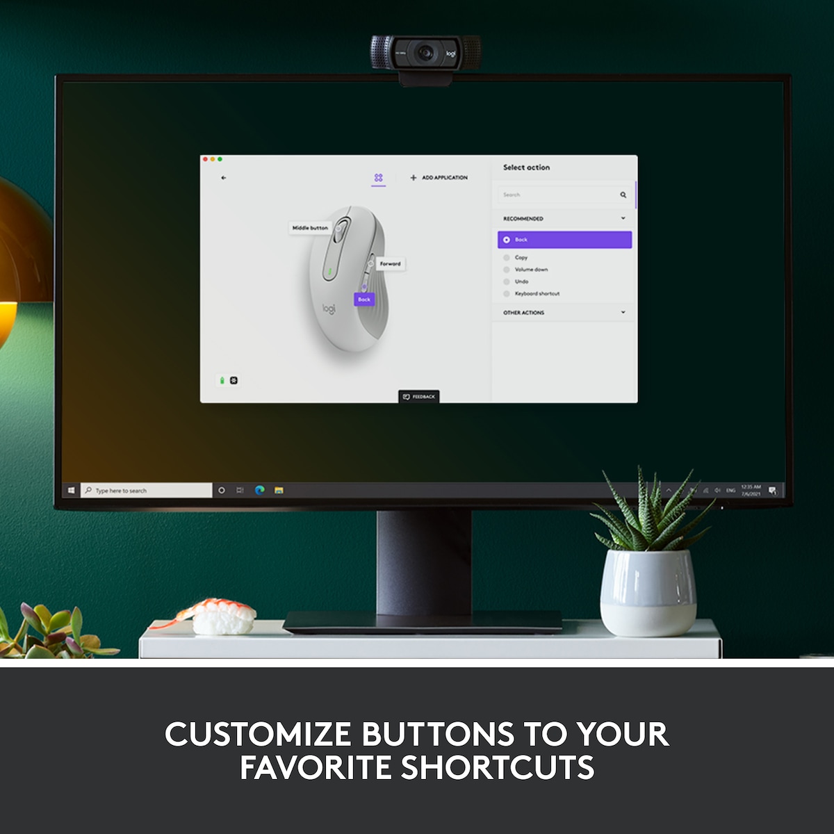Logitech Signature M650 Wireless Mouse (hvit)