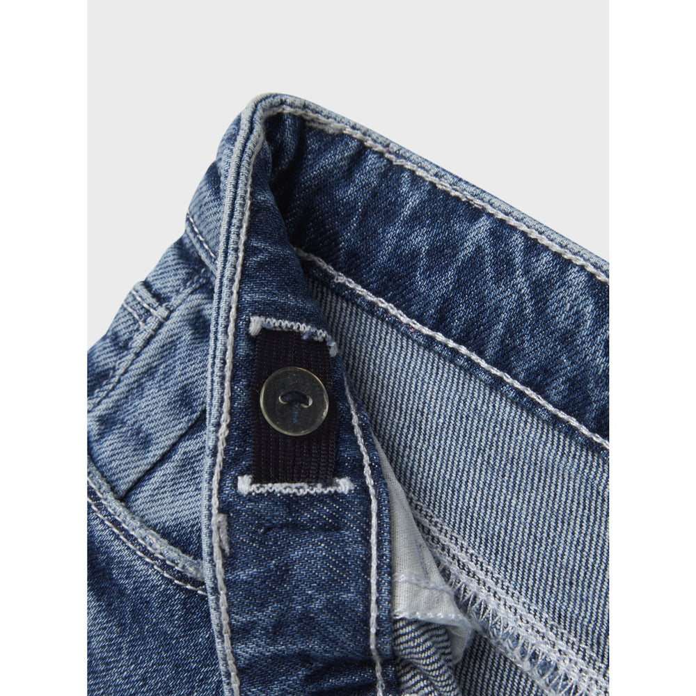 Køb Name It Medium Blue Denim Nmfrose Straight Fold Jeans 4224-Az Noos