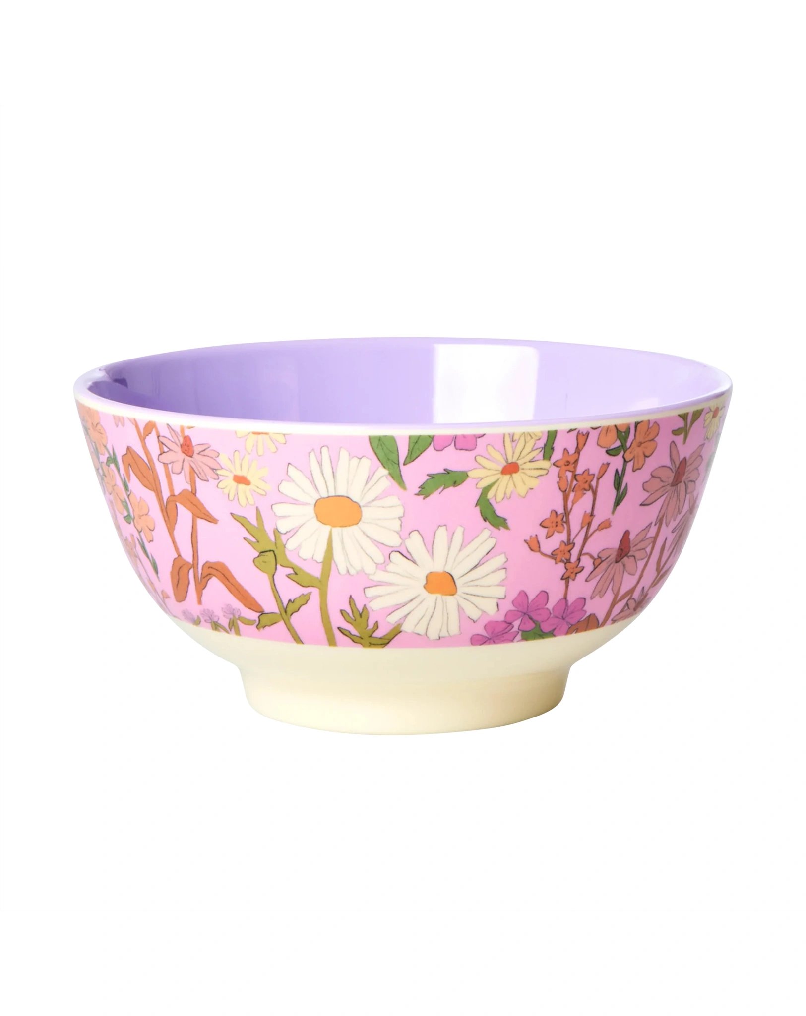 Melamin-Schüssel DAISY FLOWER (Ø15cm) in rosa