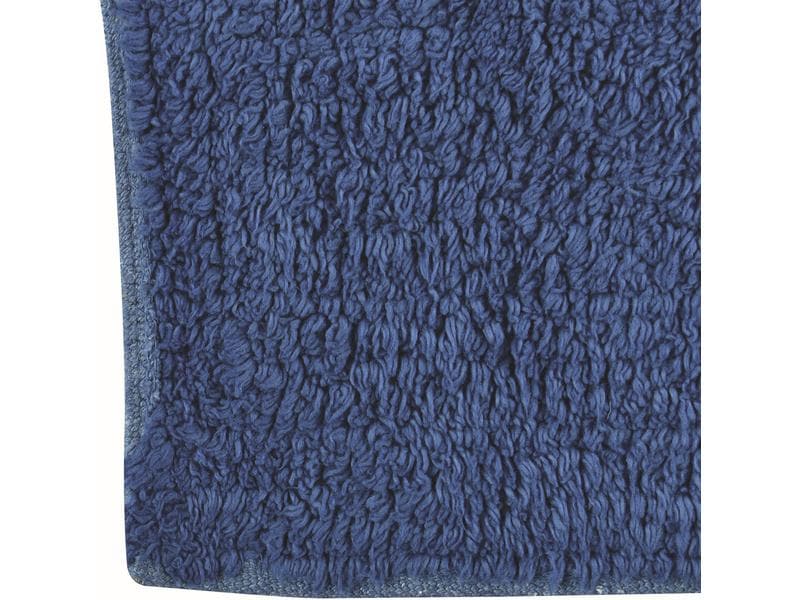 MSV Badteppich Dalija 45 x 70 cm, Dunkelblau Badematte aus hochwertiger Baumwolle