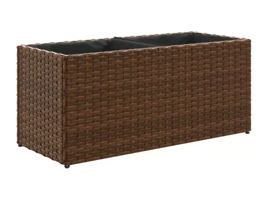 Jardinière bac lit surélevé résine marron 72 x 30 x 32 cm 02_0038081