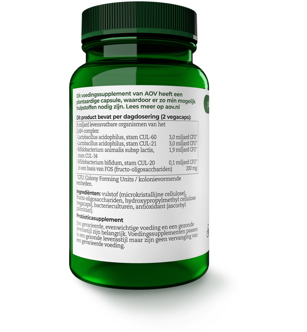 Aov 1201 Probiotica 4 Miljard (60 vega capsules)