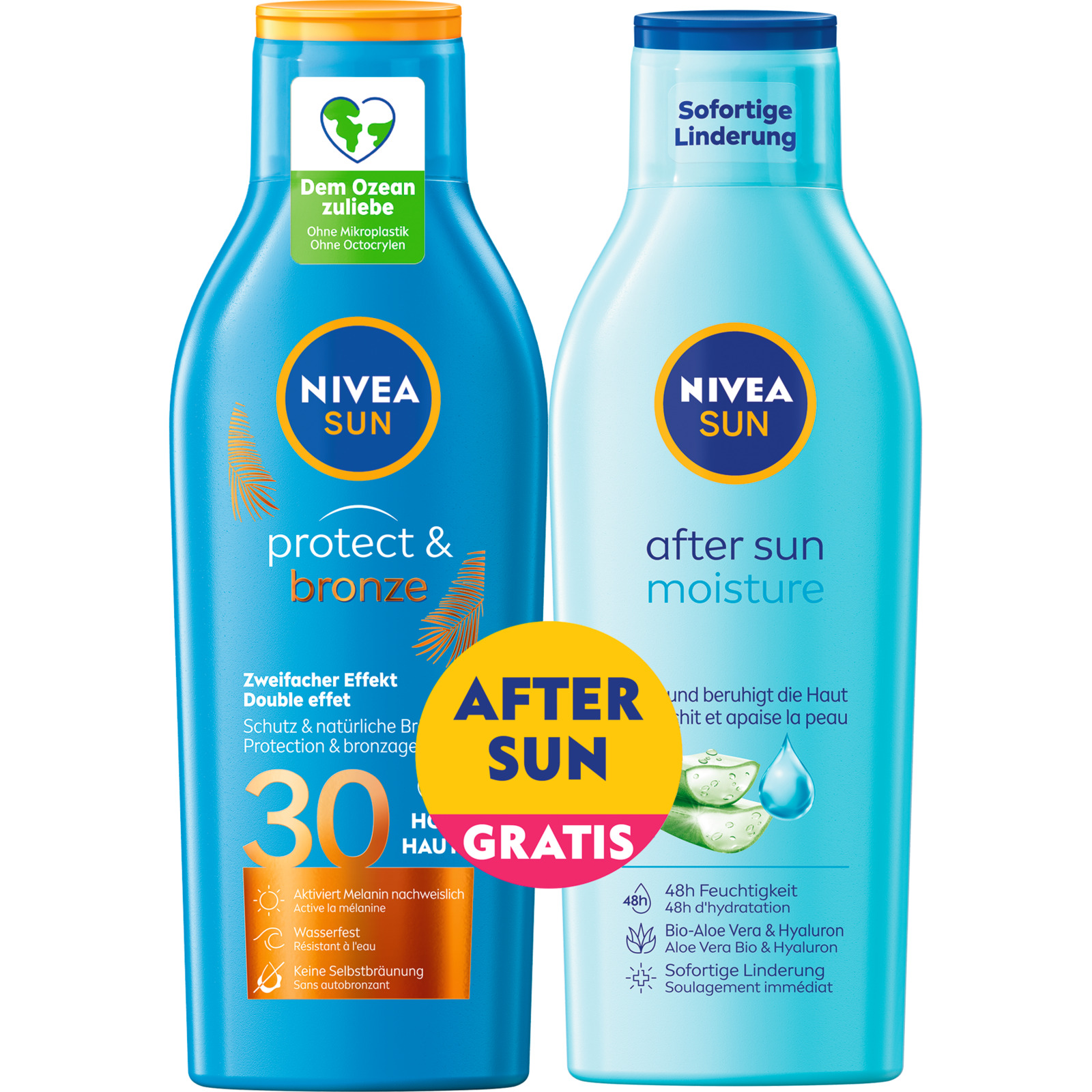 Nivea Sun Mix P&B Lot. SF30+AS 2x200 ml