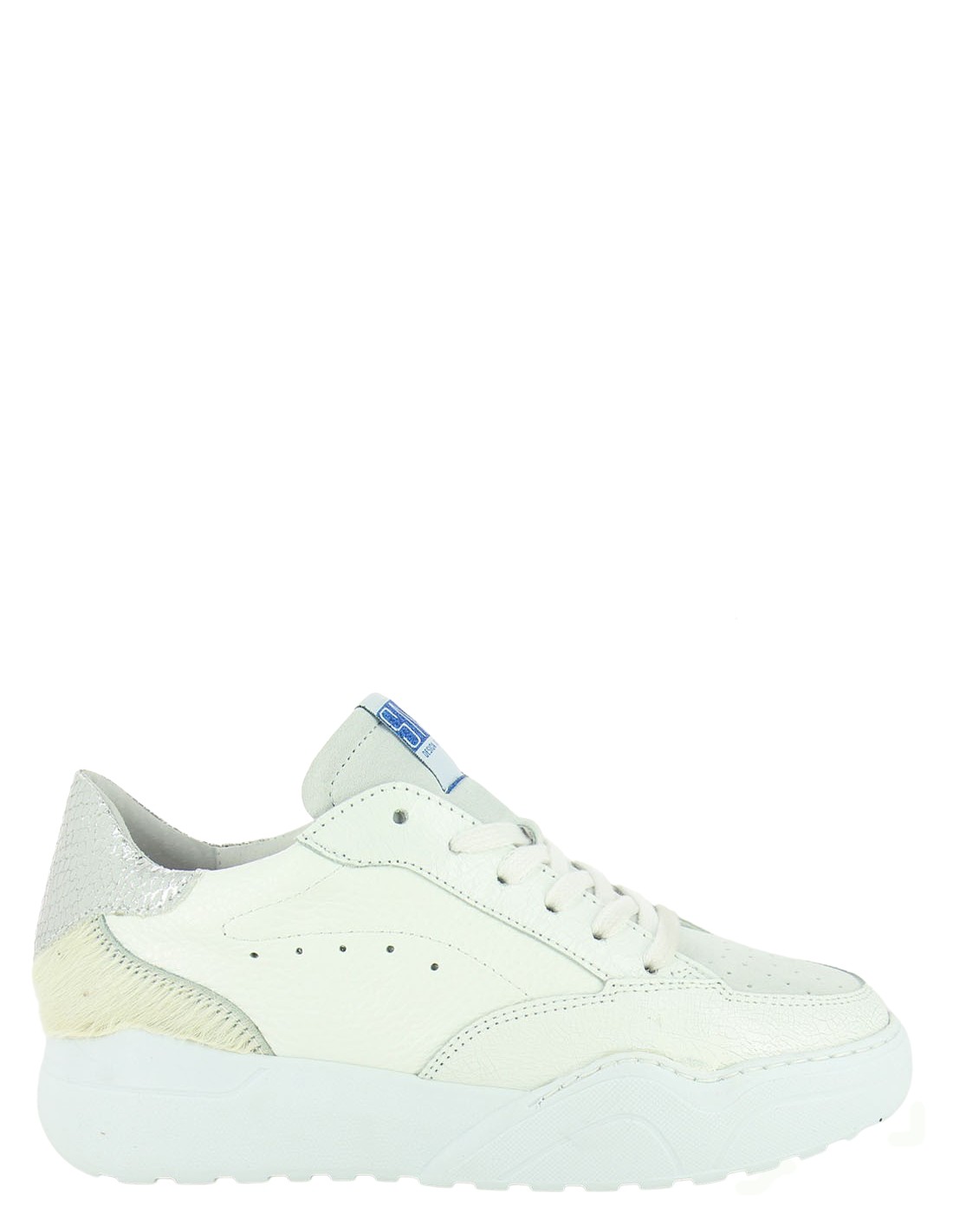 semerdjian baskets de ville femme tany 6615 cuir blanc/argent